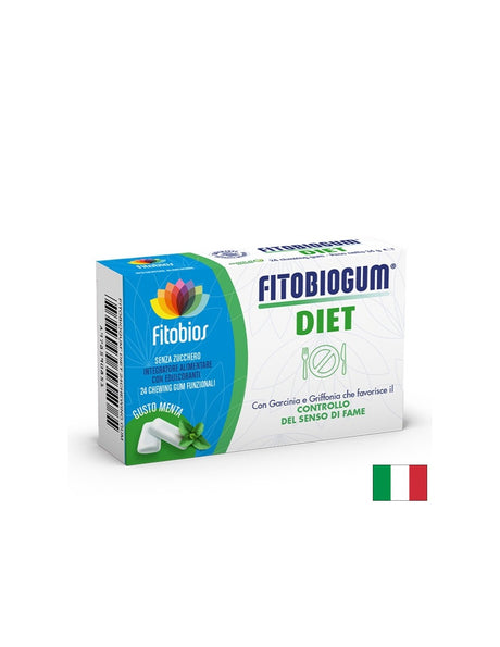 Гарциния 80 mg + Грифония 120 mg – Дъвки за контрол на глада и емоционалното похапване, Fitobiogum® Diet, 24 броя - Feel You