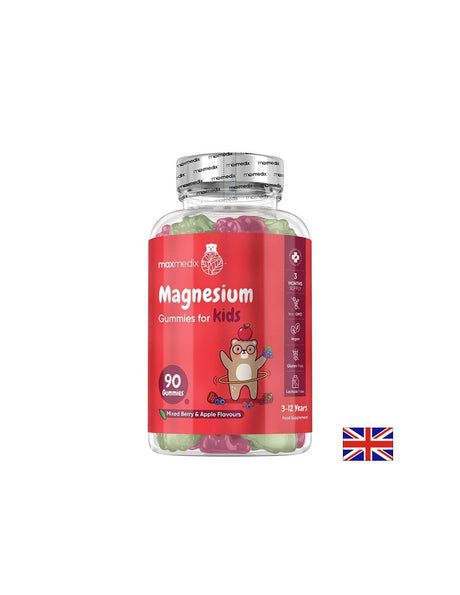 Магнезий цитрат за деца – Спокойствие и концентрация, 80 mg, 90 желирани таблетки, с вкус на горски плодове и ябълка - Feel You