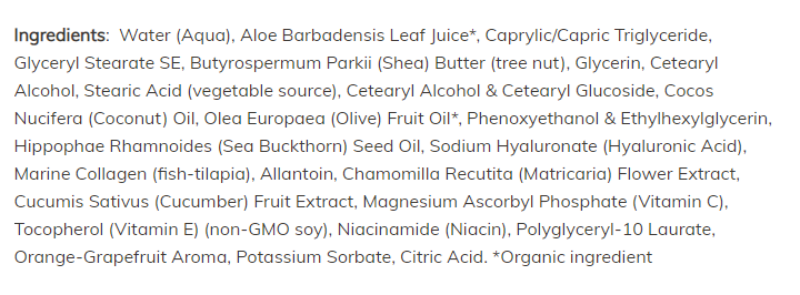 Хидратиращ лосион с витамин С и морски зърнастец - VITAMIN C & SEA BUCKTHORN BODY LOTION - 118 ml