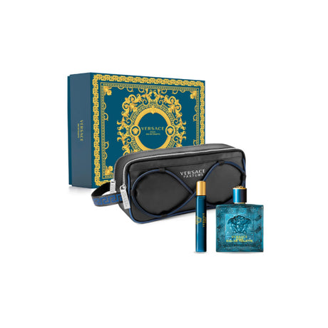 Versace Eros Pour Homme Eau De Toilette Spray 100ml Set 3 Pieces - Feel You