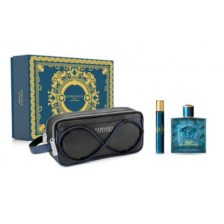 Versace Eros Pour Homme Eau De Perfume Spray 100ml Set 3 Pieces - Feel You