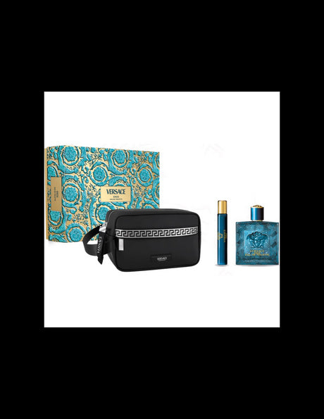 Versace Eros Eau De Toilette Spray 100ml Set 3 Pieces - Feel You
