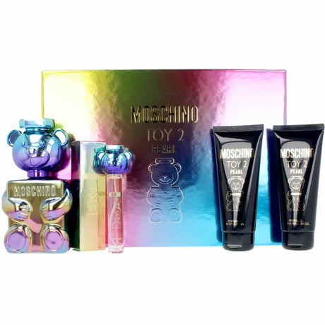 Moschino Toy 2 Pearl Eau De Parfum Spray 100ml Set 4 Pieces - Feel You