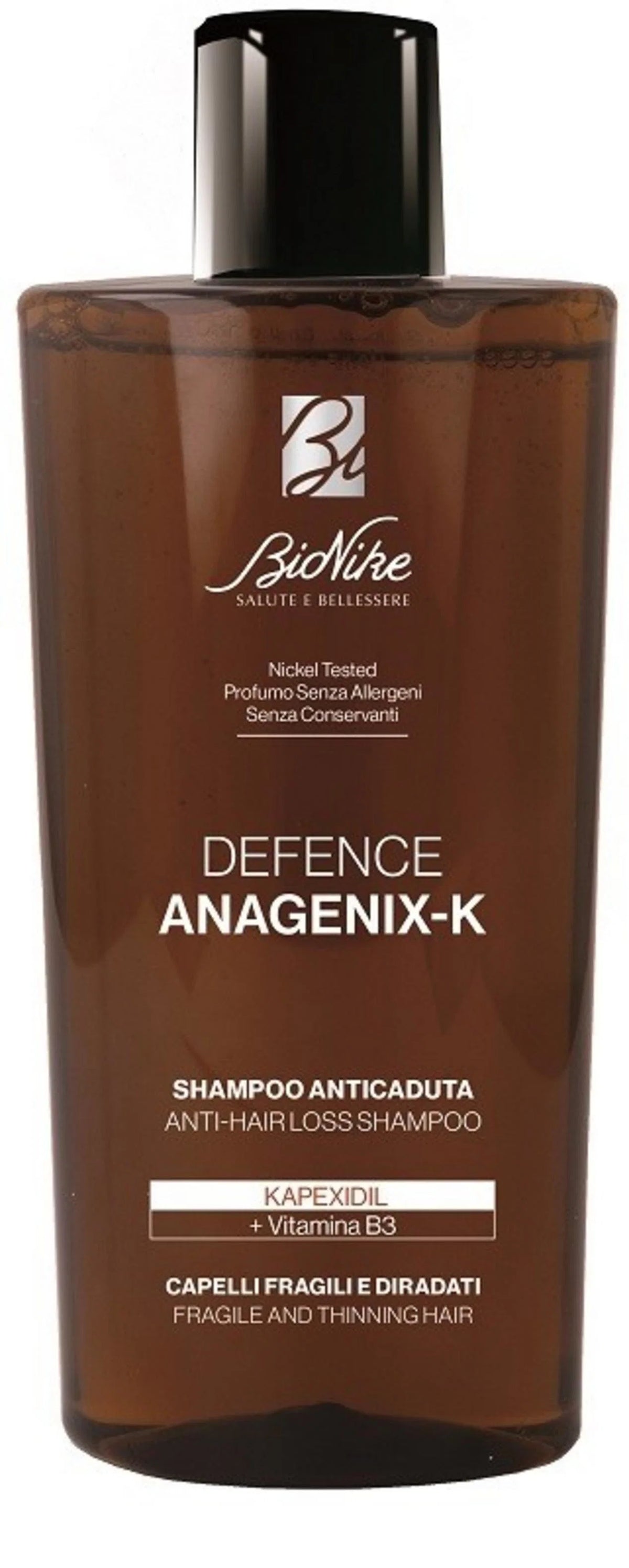 BioNike, Defense Anagenix-K, Hair Shampoo, Anti-Hair Loss & Strengthening, 200 ml