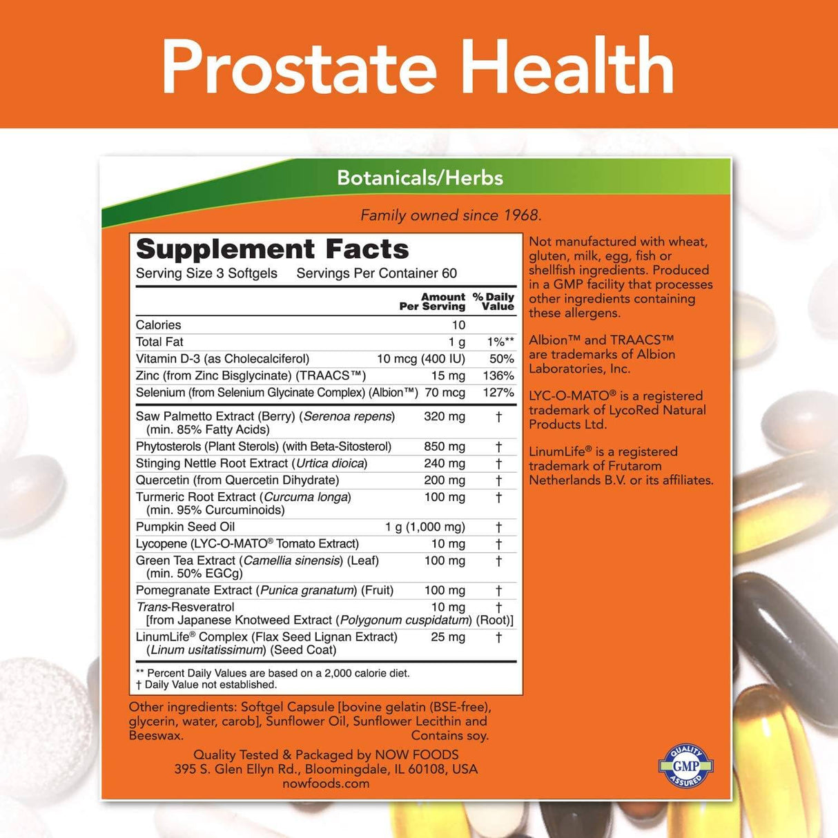 Prostate Health - 180 Гел капсули - Feel You