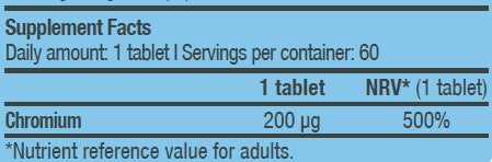 Chromium Picolinate / 60 Tabs - Feel You