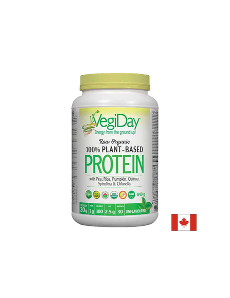 Веган растителен протеин органик - Обогатен с хлорела и спирулина, 840 g прах, с натурален вкус Natural Factors - Feel You