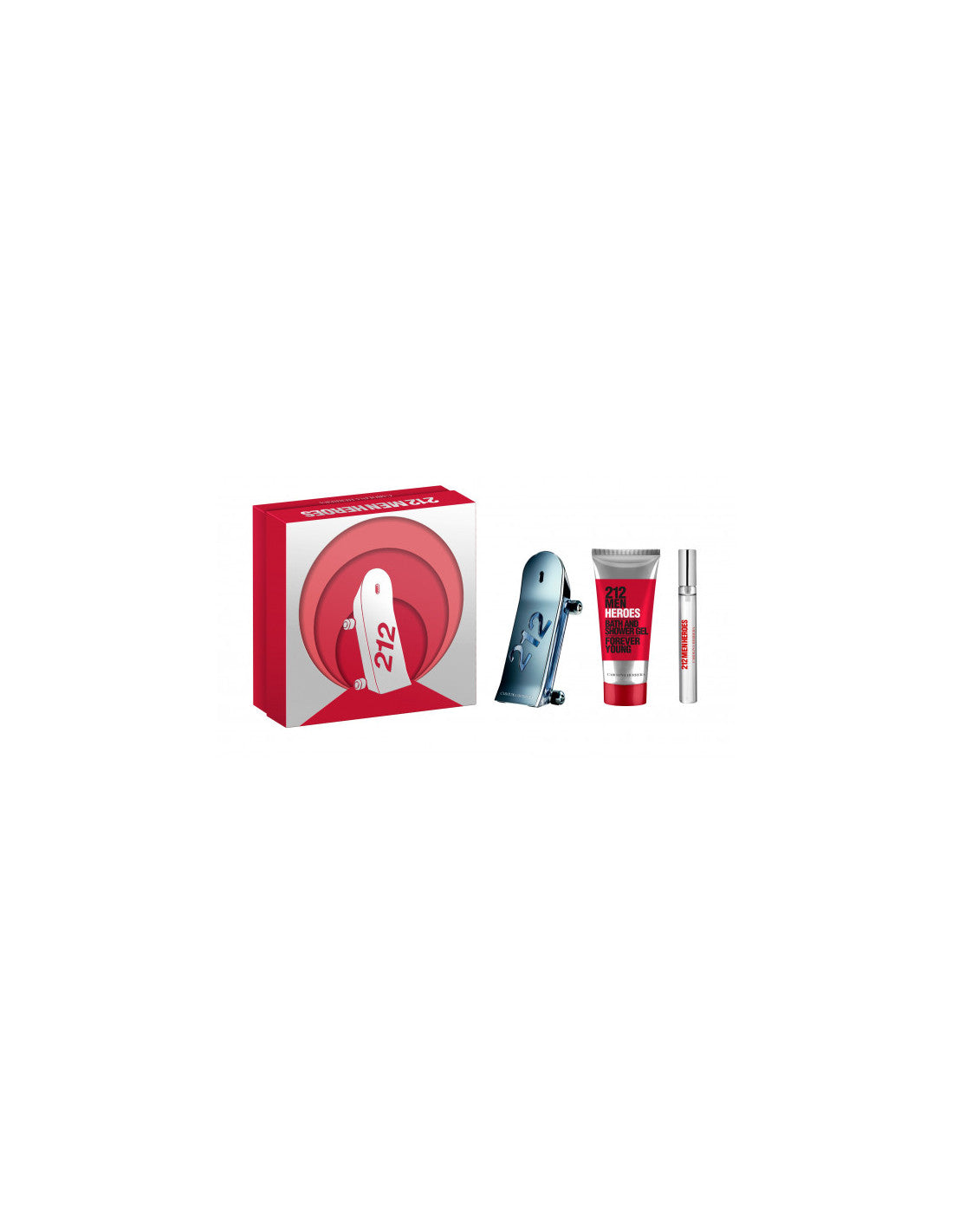 Carolina Herrera Set 212 Heroes Men Edt 90ml Edt 10ml@ - Feel You
