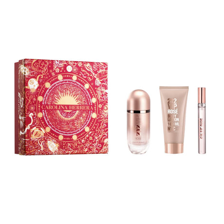 Carolina Herrera 212 Vip Rose Eau De Perfume Spray 80ml Set 3 Pieces Christmas 2023 - Feel You