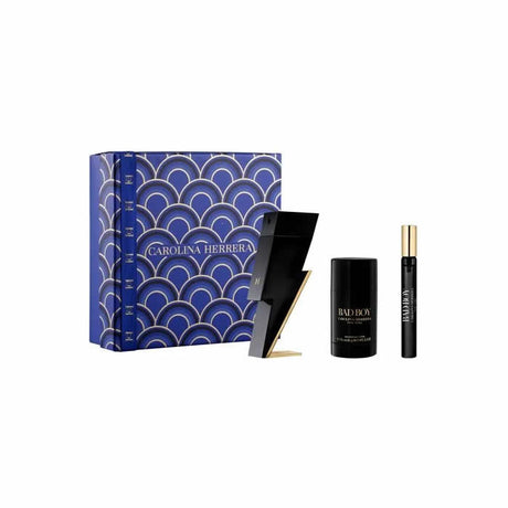 Carolina Herrera Bad Boy Eau De Toilette Spray 100ml Set 3 Pieces - Feel You