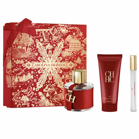 Carolina Herrera Ch Eau De Toilette Spray 100ml Set 3 Pieces - Feel You