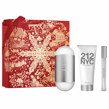 Carolina Herrera 212 Nyc Eau De Toilette Spray 100ml Set 3 Pieces - Feel You
