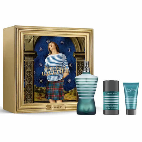 Jean Paul Gaultier Le Male Eau De Toilette Spray 125ml Set 3 Pieces - Feel You