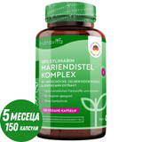 Milk Thistle Complex (80% Silymarin) - 150 Vcaps Nutravita - Nutra Best Bulgaria