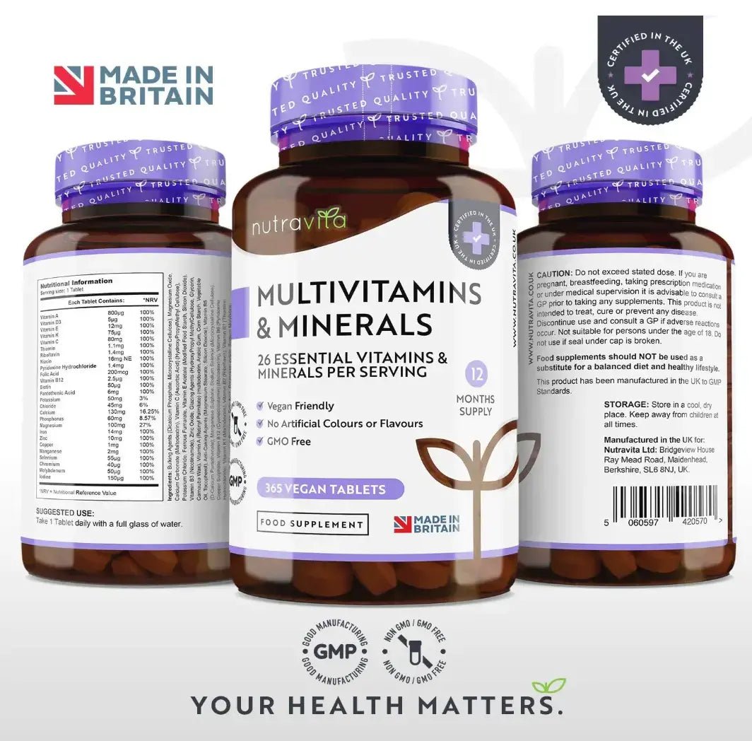 Multivitamins - 26 Essential Ingredients /365 таблетки, 365 дни/ Nutravita - Nutra Best Bulgaria