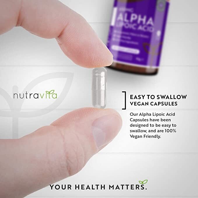 Alpha Lipoic Acid 650mg /120 капсули, 120 дози/ Nutravita - Nutra Best Bulgaria