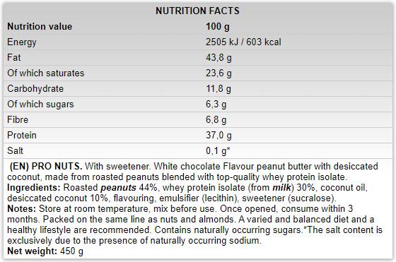 Pro Nuts / Peanut Butter + Whey Protein Isolate 450 грама - Feel You