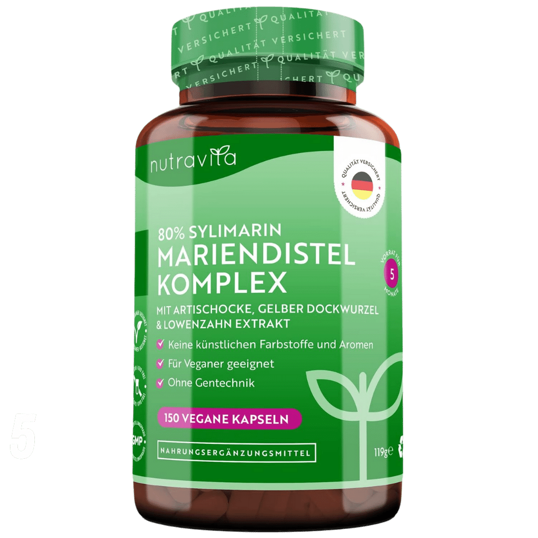 Milk Thistle Complex (80% Silymarin) - 150 Vcaps Nutravita - Nutra Best Bulgaria