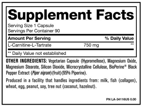 Carnitine / 90 Caps