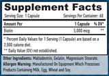 Biotin 5000 mcg / 60 Caps