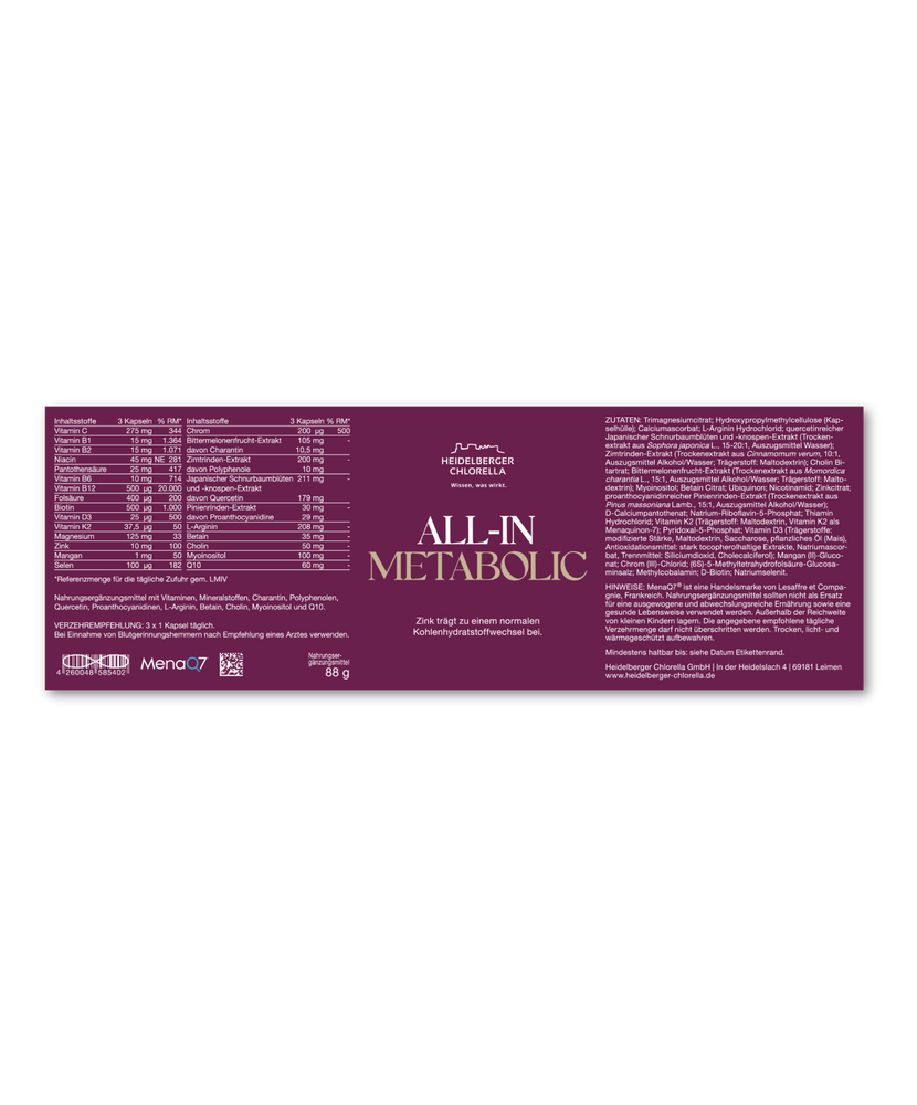 Метаболизъм - Подкрепа За Вашия Метаболизъм С 90 Капсули - Feel You