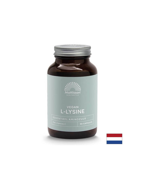 Херпес симплекс, кости и стави - Л-Лизин + Витамин С, 90 капсули Mattisson Healthstyle - Feel You