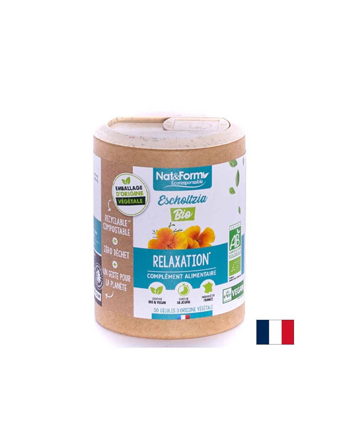 Стрес и безсъние - Ешолция (Калифорнийски мак) Био, 90 капсули - Feel You