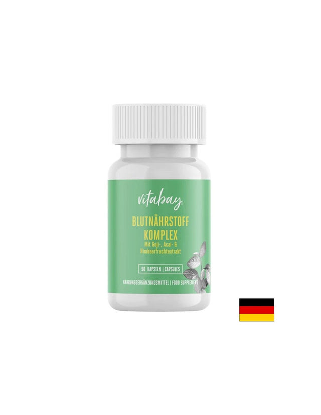 Комплекс за кръвоносната система (годжи бери, акай и екстракт от малина), 90 капсули Vitabay - Feel You