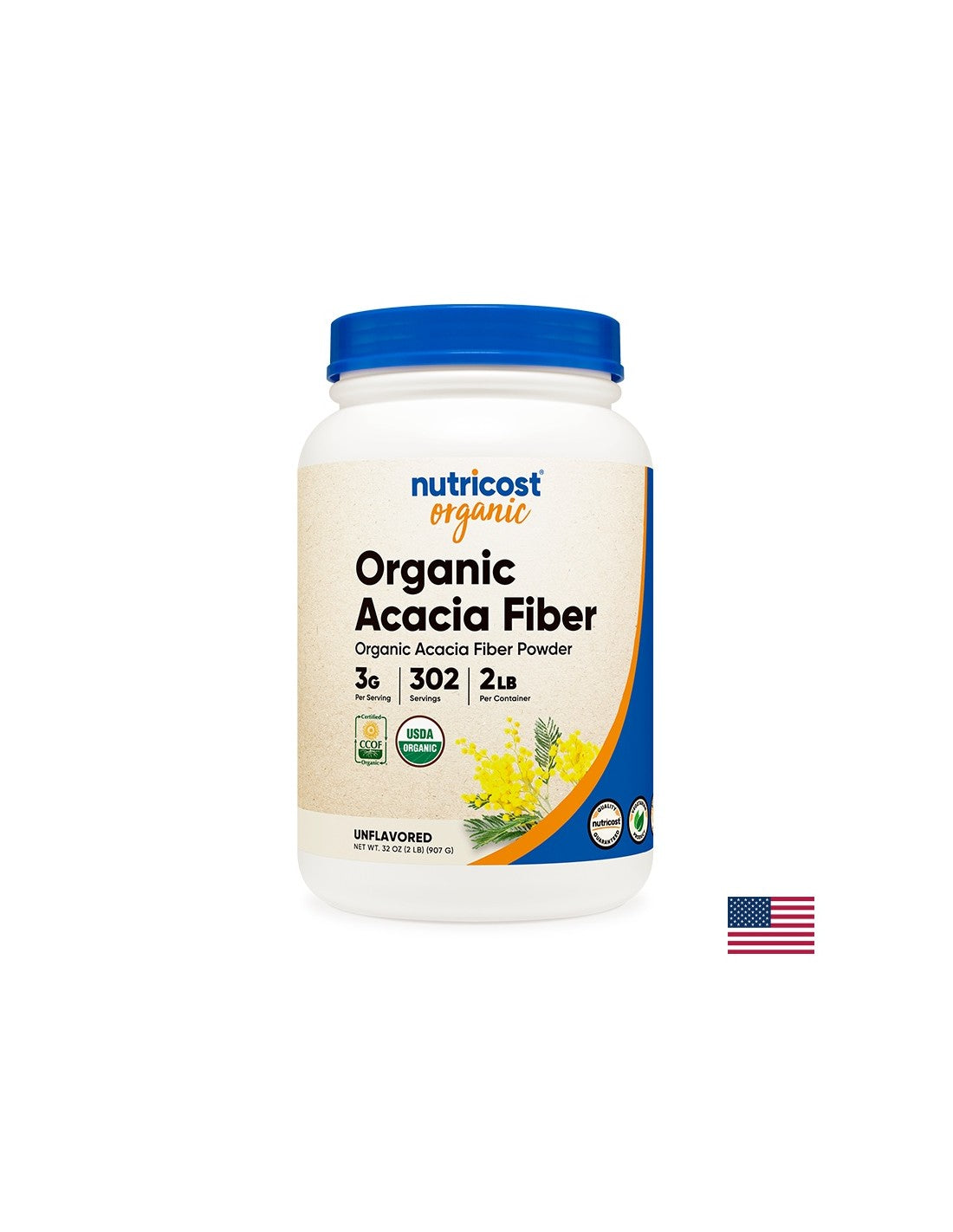 Акациеви фибри на прах - органик, 907g Nutricost - Feel You