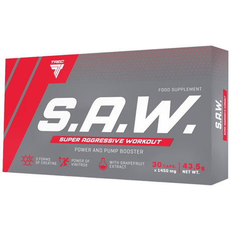 S.A.W. Caps | Super Aggressive Pre-Workout - 30 капсули - Feel You