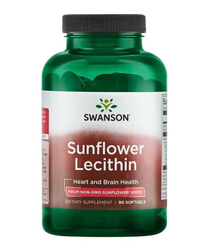 Sunflower Lecithin 1 200 mg | from Non-GMO Sunflower Seeds - 90 Гел капсули - Feel You