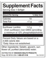 Sunflower Lecithin 1 200 mg | from Non-GMO Sunflower Seeds - 90 Гел капсули - Feel You