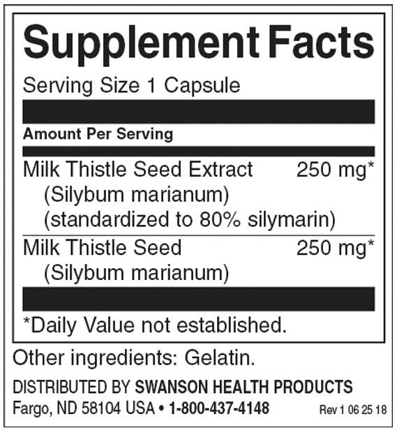Milk Thistle 250 mg - 120 капсули - Feel You