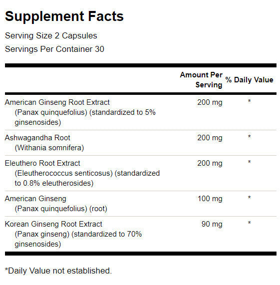 Dual Ginseng Plus 395 mg - 60 капсули - Feel You