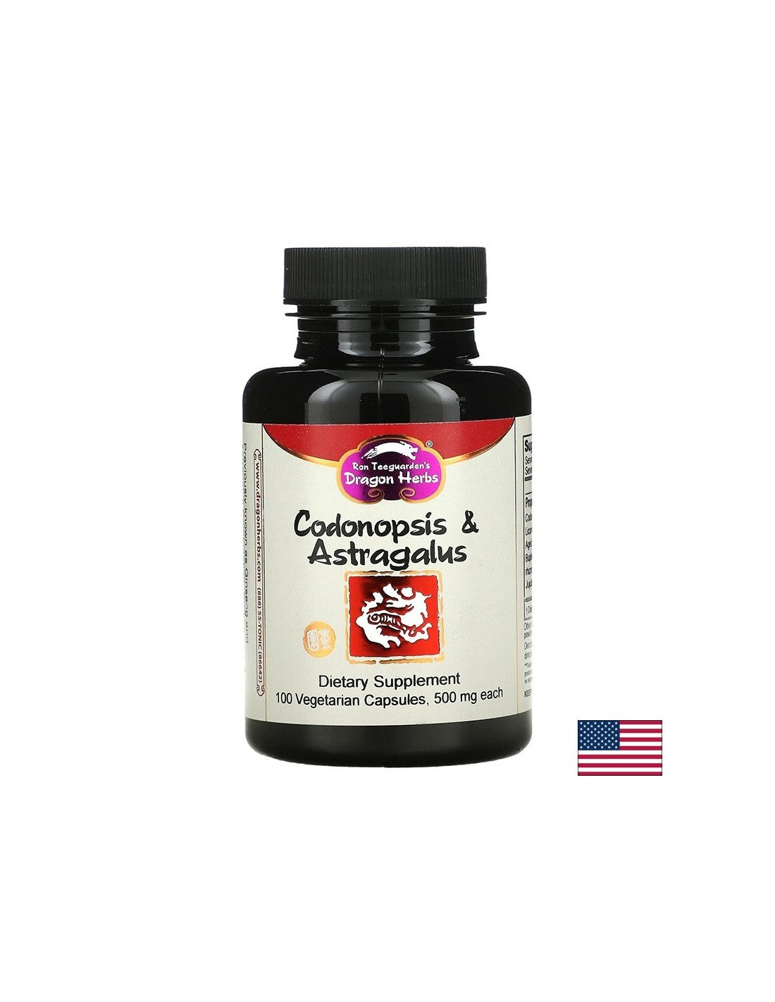 Адаптоген - Кодонопсис и Aстрагал - Codonopsis and Astragalus, 500 mg x 100 капсули - Feel You