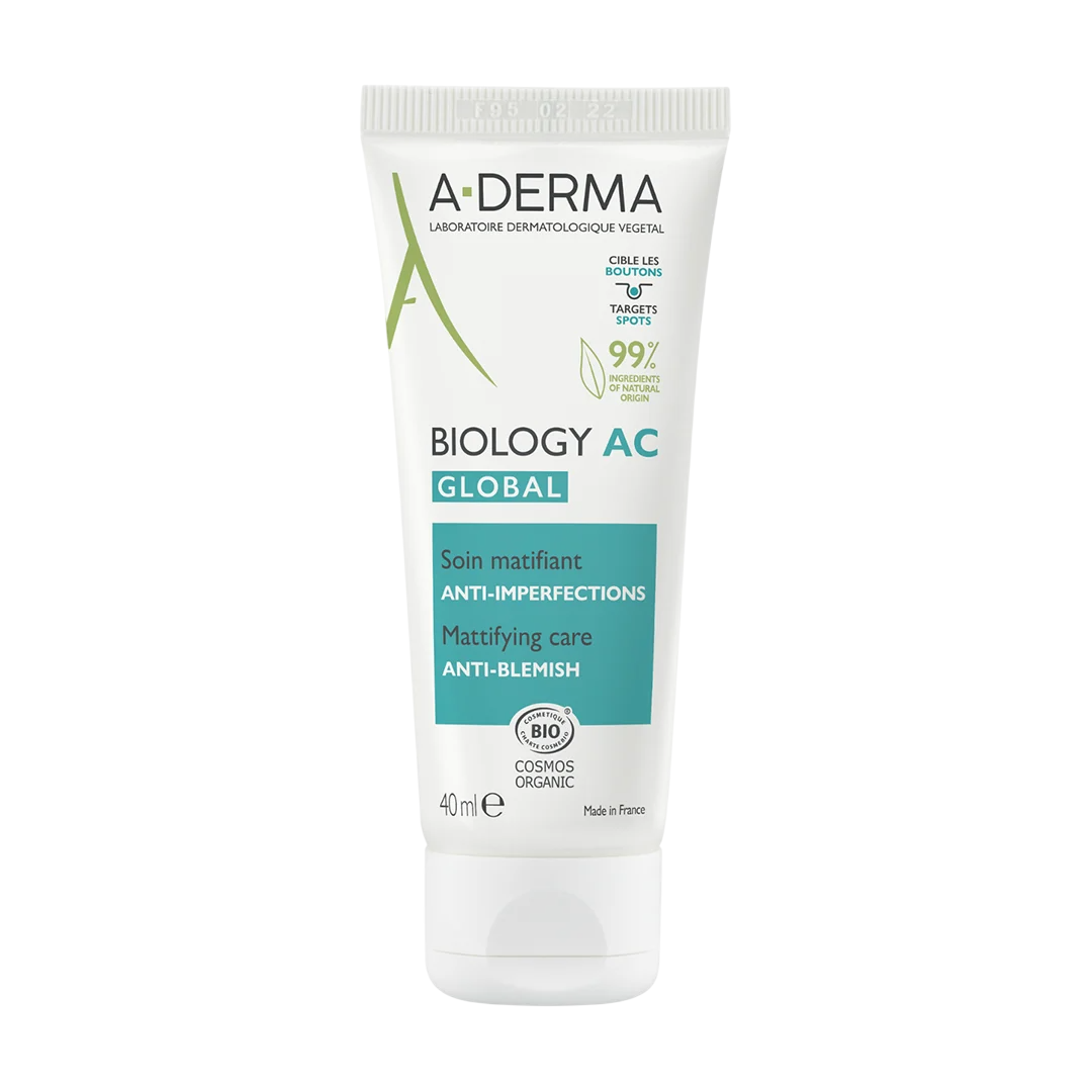 A-Derma, Biology AC, Anti-Imperfections, Day, Local Treatment Cream, Acne, Face, 40 ml - Feel You