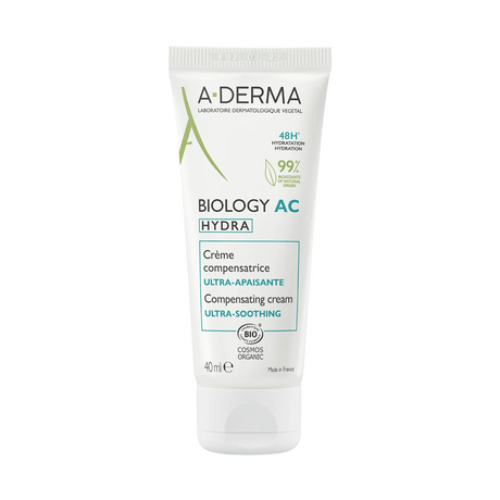 A-Derma, Biology AC Hydra, Vegan, Soothing, Daily, Cream, Skin, 40 ml - Feel You