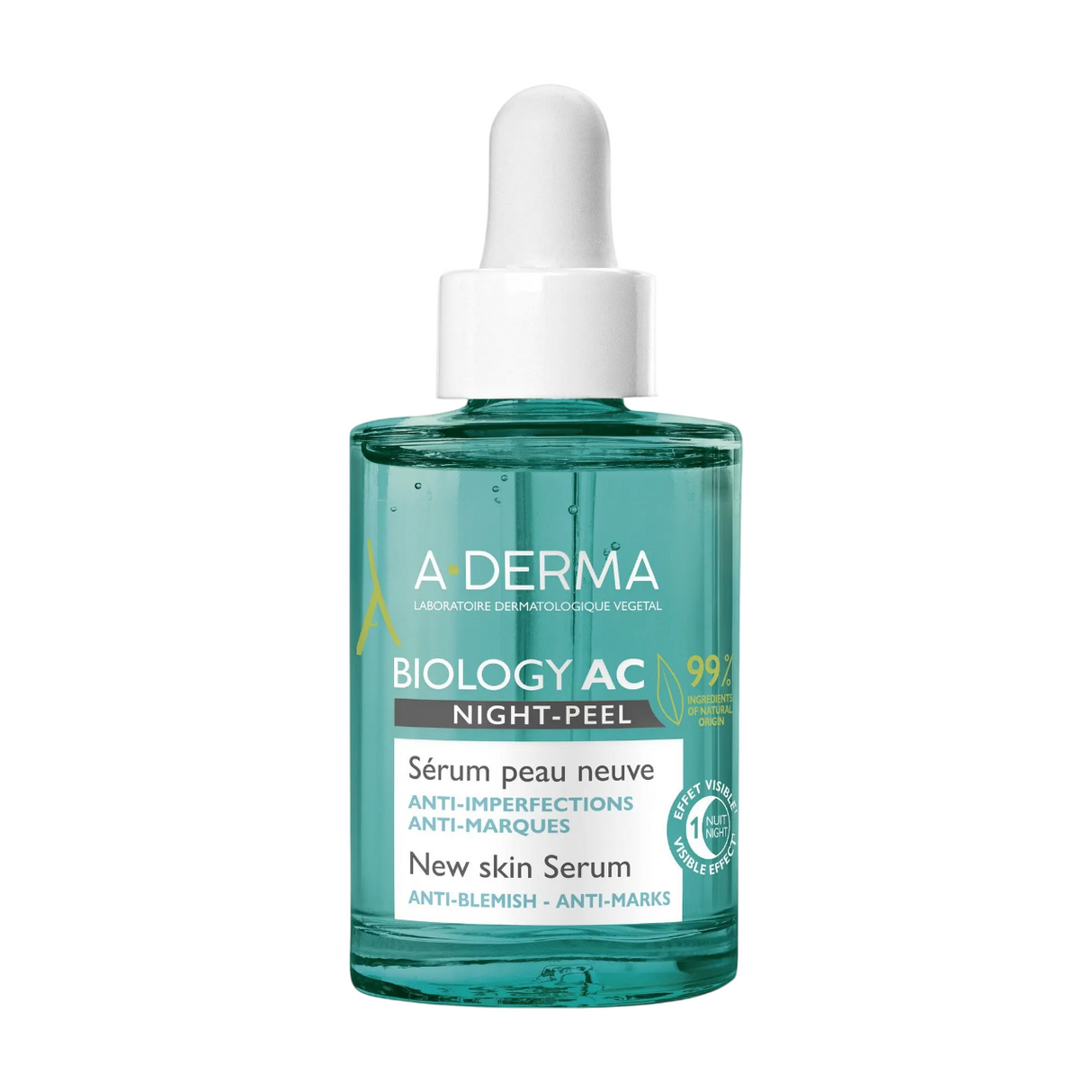 A-Derma - Biology AC Night-Peel New Skin Serum - 30ml - Feel You