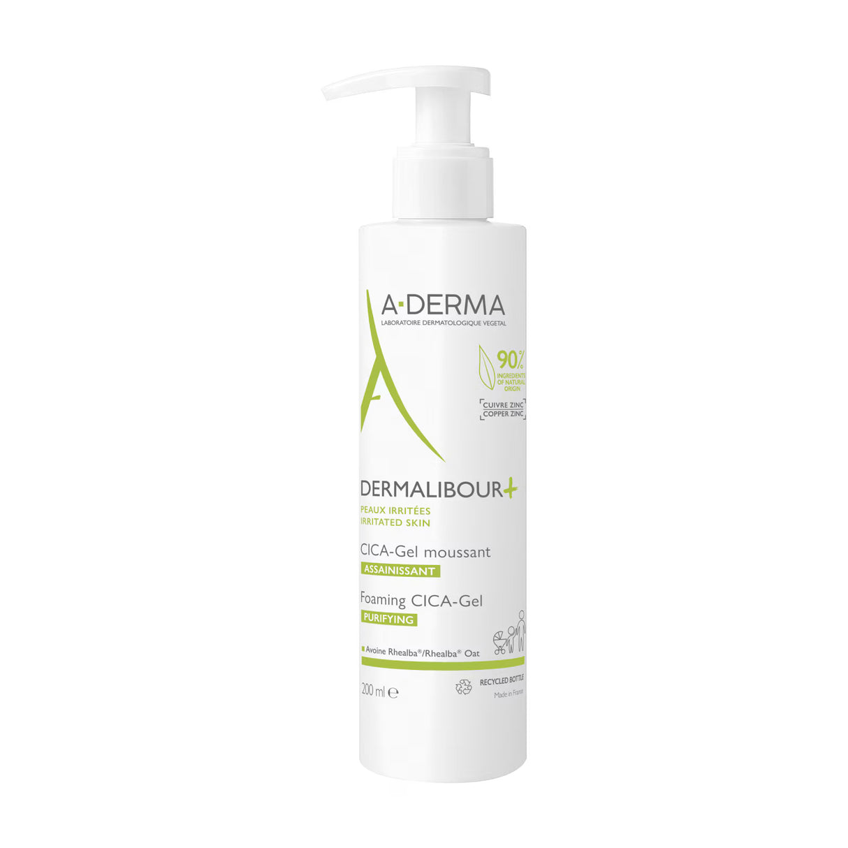 A-Derma, Dermalibour+Cica, Purifying, Cleansing Foam, 200 ml - Feel You