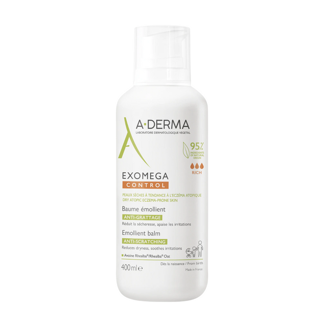 A-Derma - Exomega Control Emollient Balm - Body balm - 400ml - Feel You