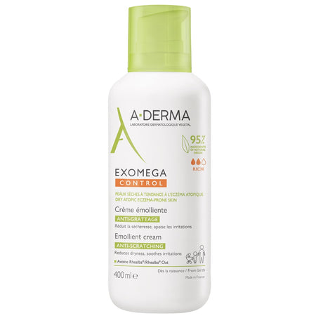 A-Derma, Exomega Control, Emollient, Cream, For Face & Body, 400 ml - Feel You
