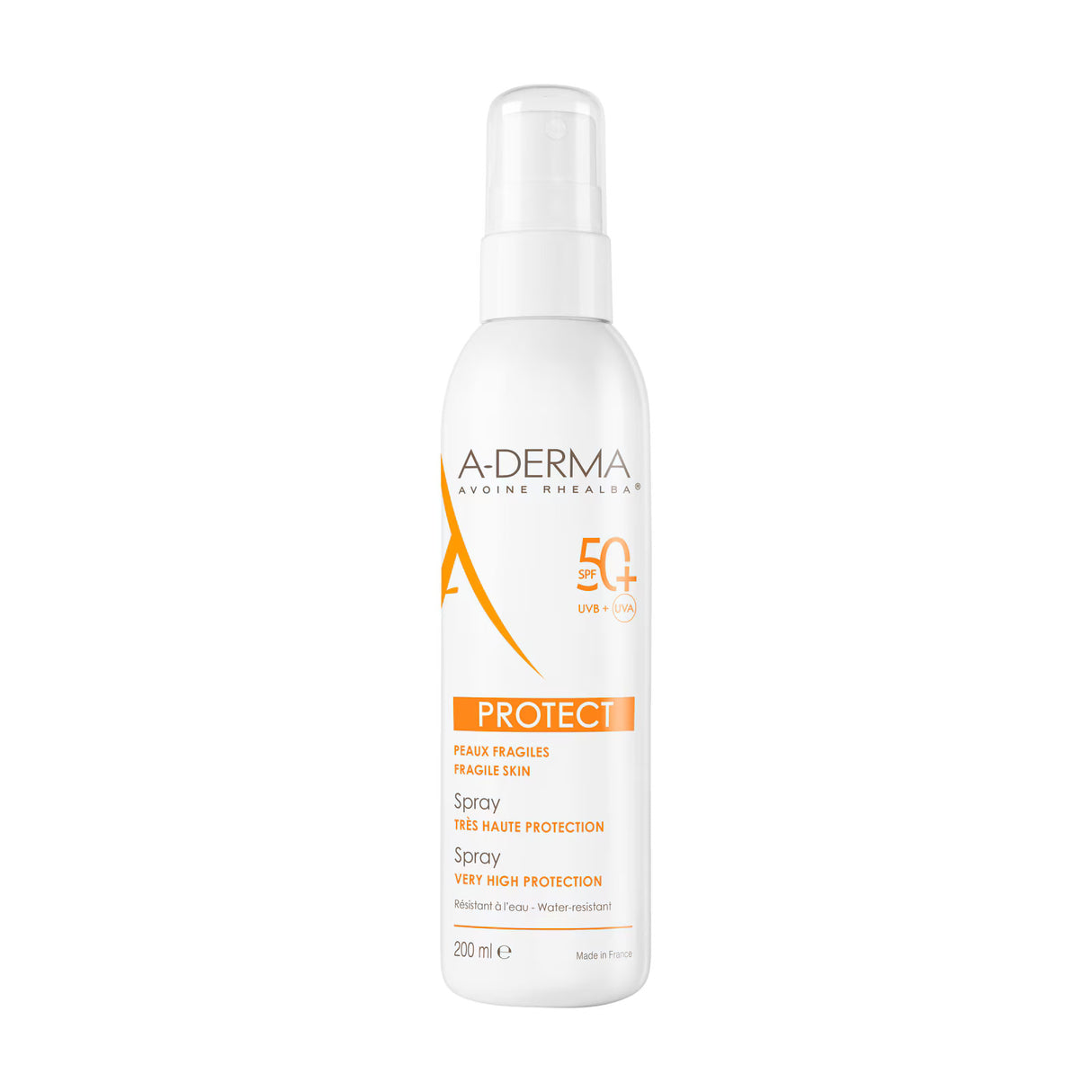 A-Derma, Protect, High UV protection, Sunscreen Spray, SPF 50+, 200 ml - Feel You