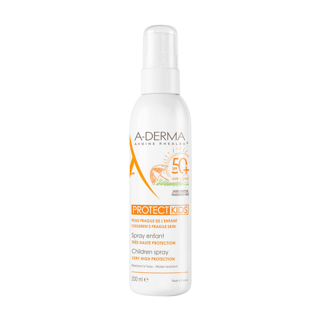 A-Derma, Protect Kids, High UV protection, Sunscreen Spray, SPF 50+, 200 ml - Feel You
