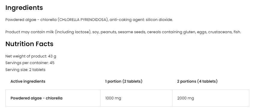 Chlorella - 90 Таблетки - Feel You