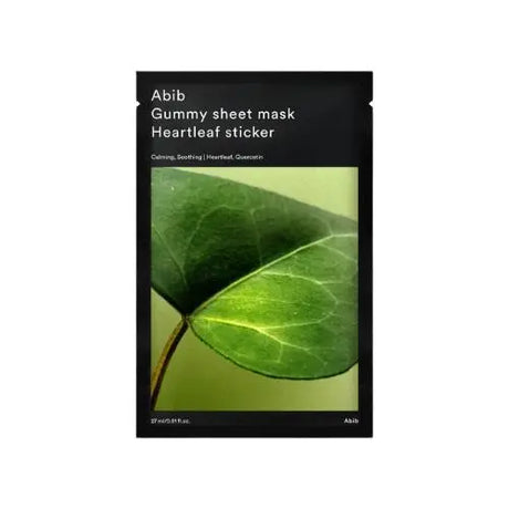 ABIB - Gummy Sheet Mask #Heartleaf Sticker 27ml - 1ea - Feel You