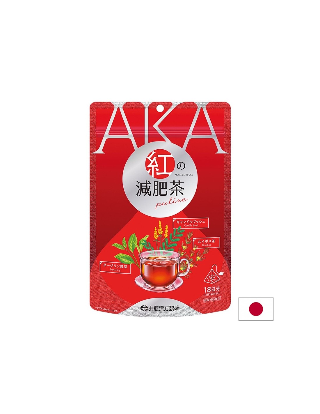 Японски чай за пречистване и отслабване – AKA no GENPI-CHA, 18 пакетчета - Feel You