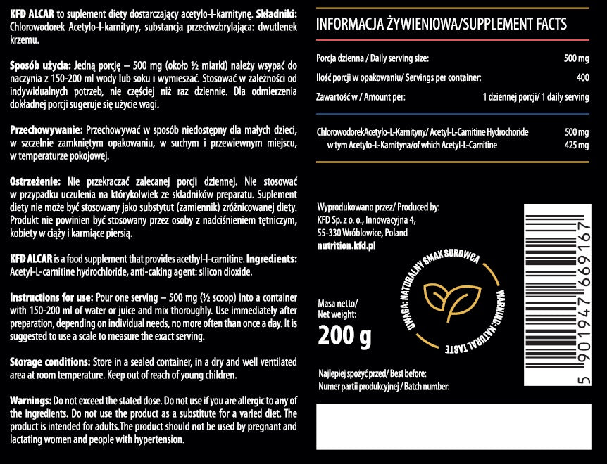 ALCAR - Acetyl L-Carnitine - Feel You