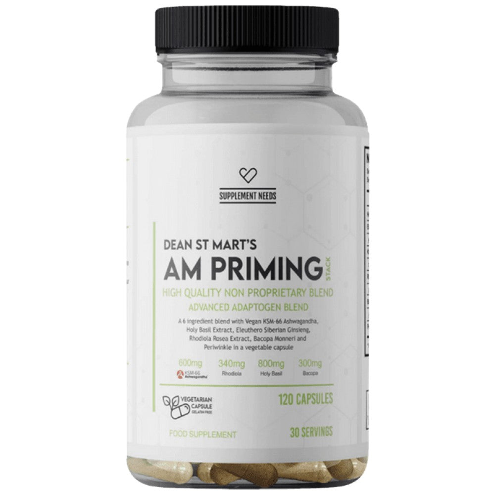 AM Priming Stack | Adaptogen Formula - 120 капсули - Feel You