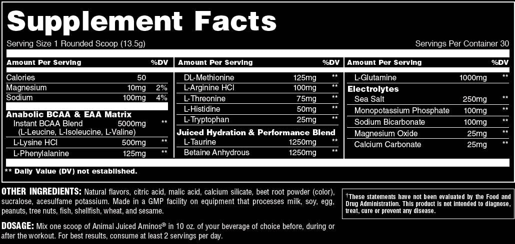 ANIMAL Juiced AMINOS - 348~405 грама - Feel You