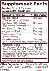 ANTIOXIDANT JUICE - 60 capsules - Feel You